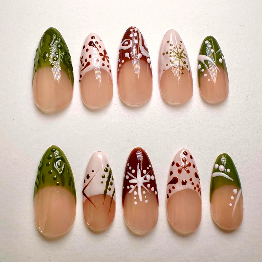 African Vibes β Handmade Press-On Nail Set