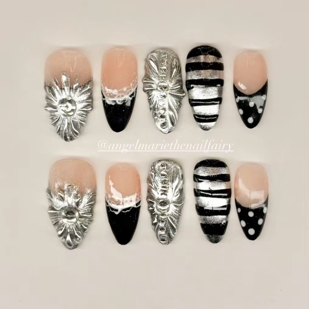 Chrome Hearts - Handmade Press On Nails (Copy)
