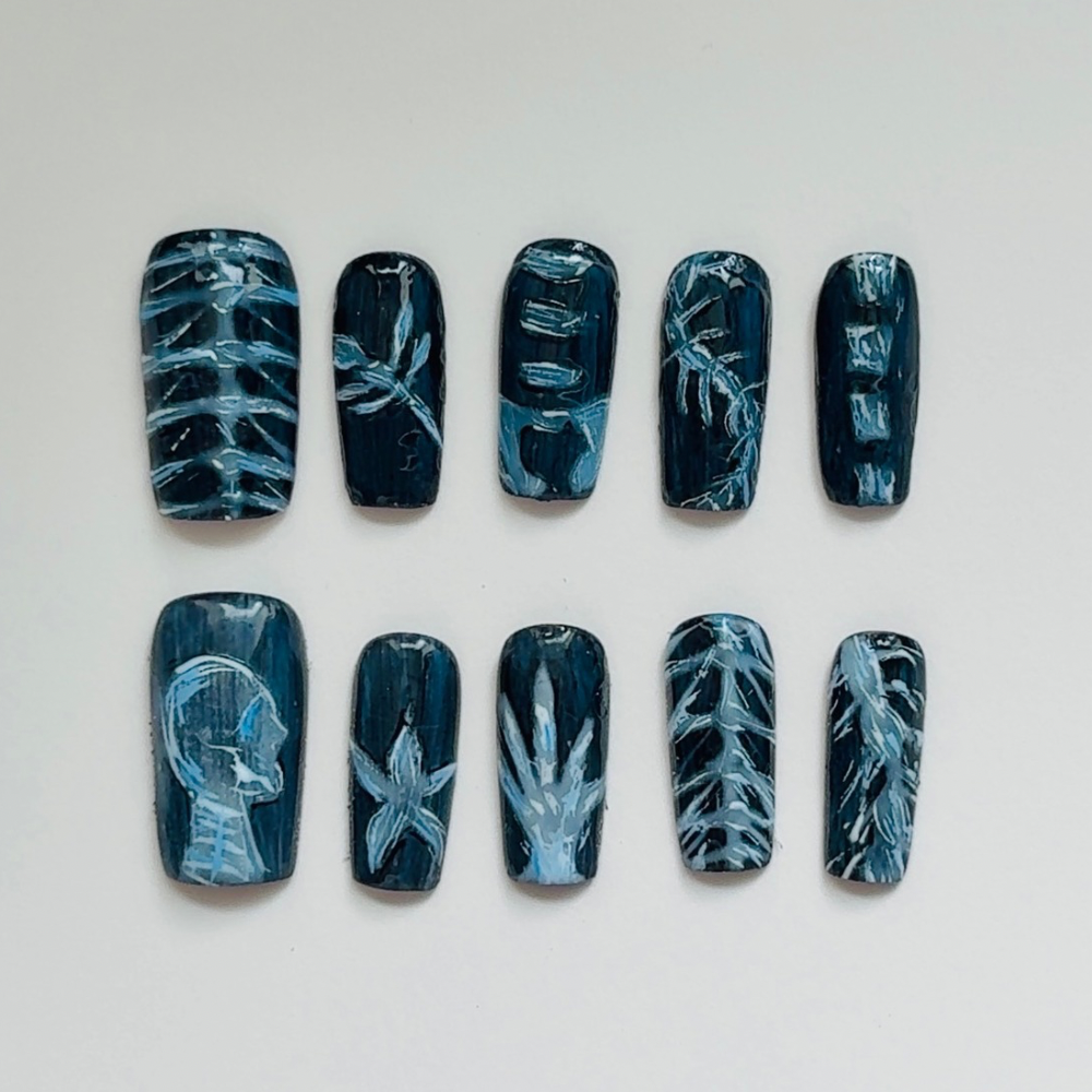 X-Ray - Handmade Press On Nails