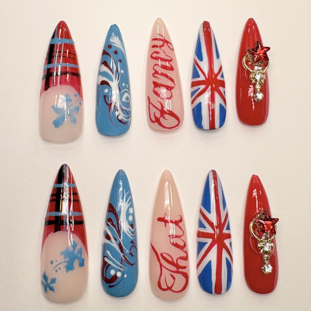 PinkPantheress -Handmade Press On Nails