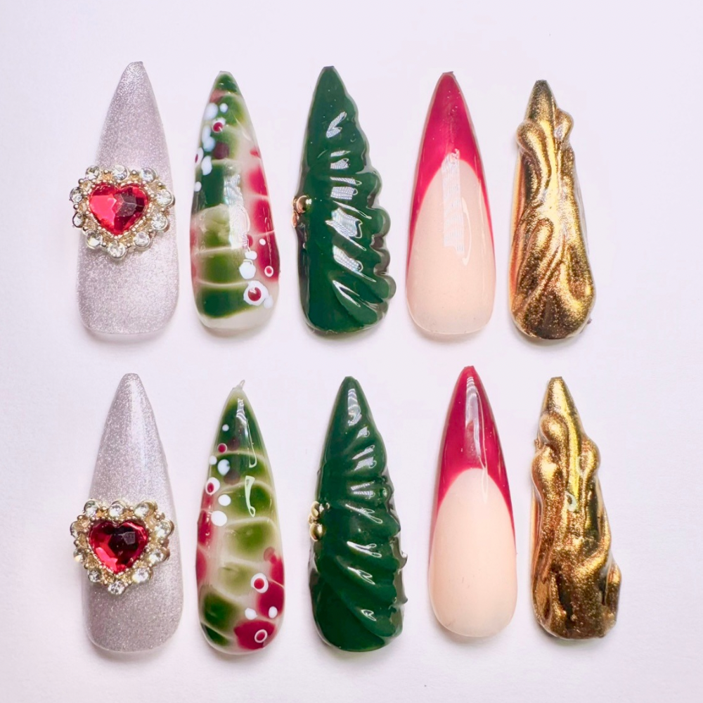 Fall set 1 -Handmade press on nails