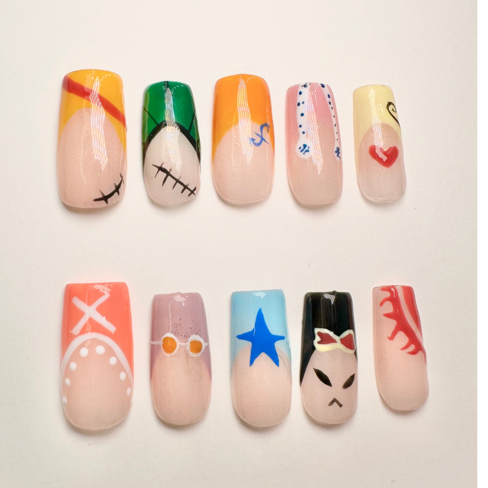 One Piece  -Handmade press on nails